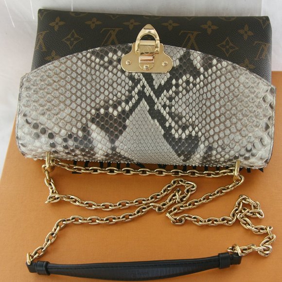 LOUIS VUITTON SAINT PLACIDE PYTHON+MONOGRAM CANVAS RETAIL$3,150 ++100% AUTHENTIC - Picture 10 of 16